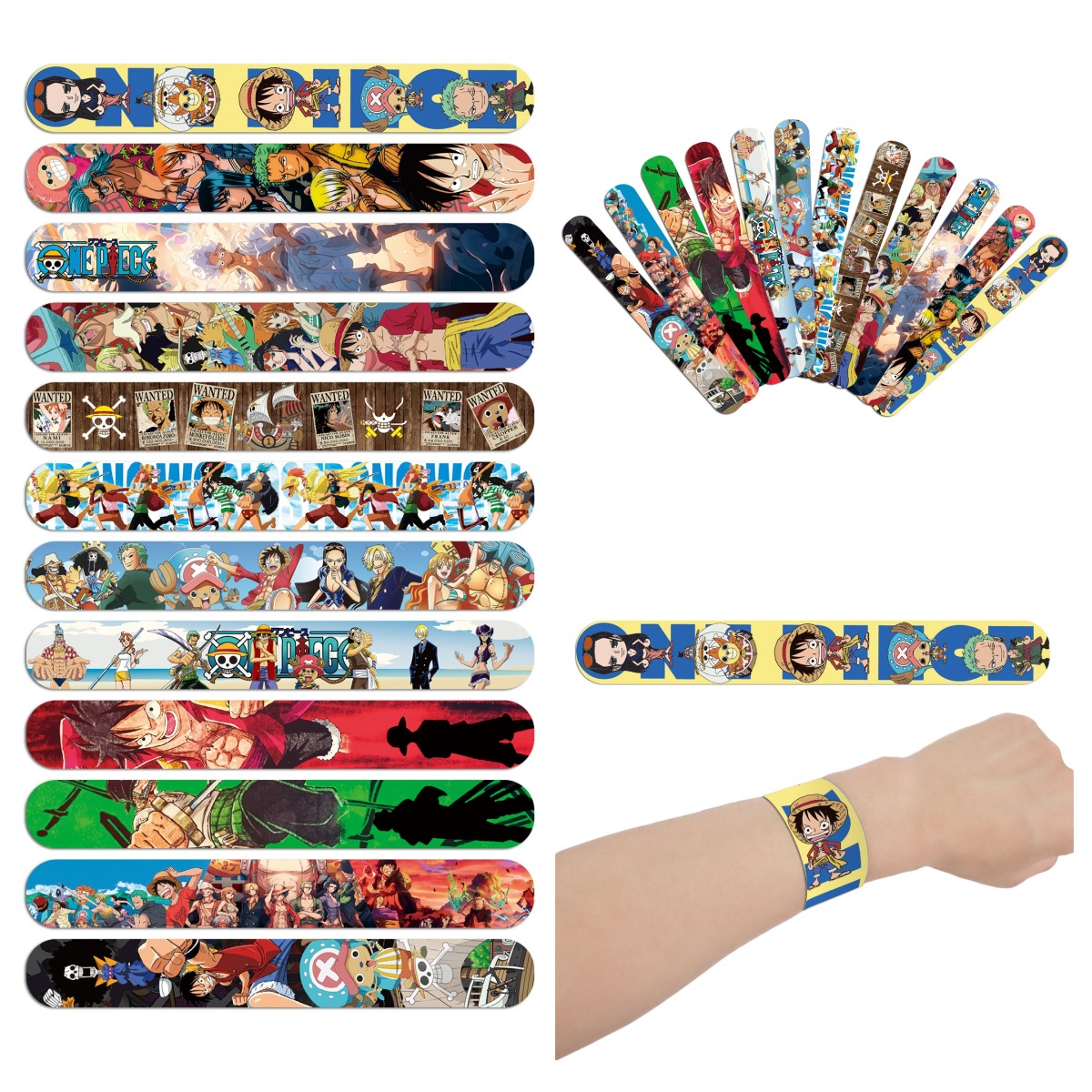 Cosplay Prop Filler - Braccialetti a scatto con personaggio di