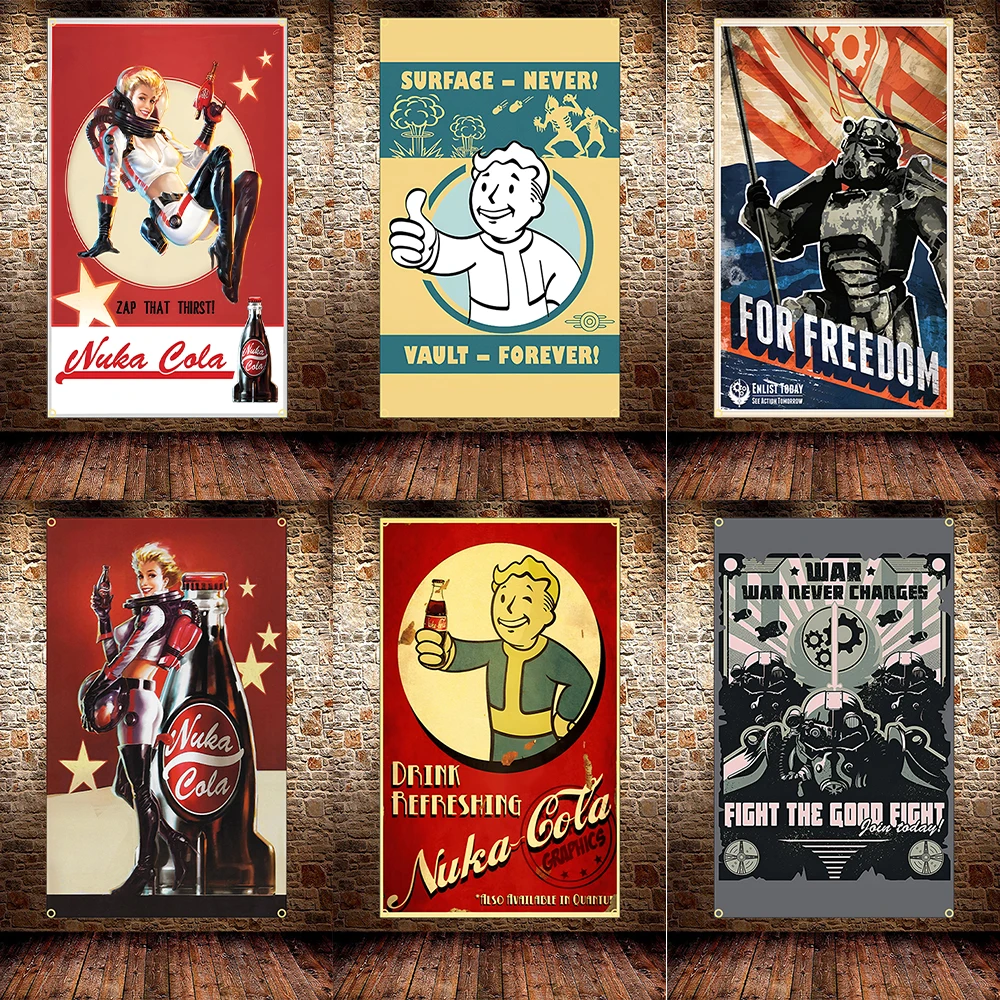 Fallout Cosplay Prop - FLAGDOM 90X150CM 3X5Ft Bandiera da gioco