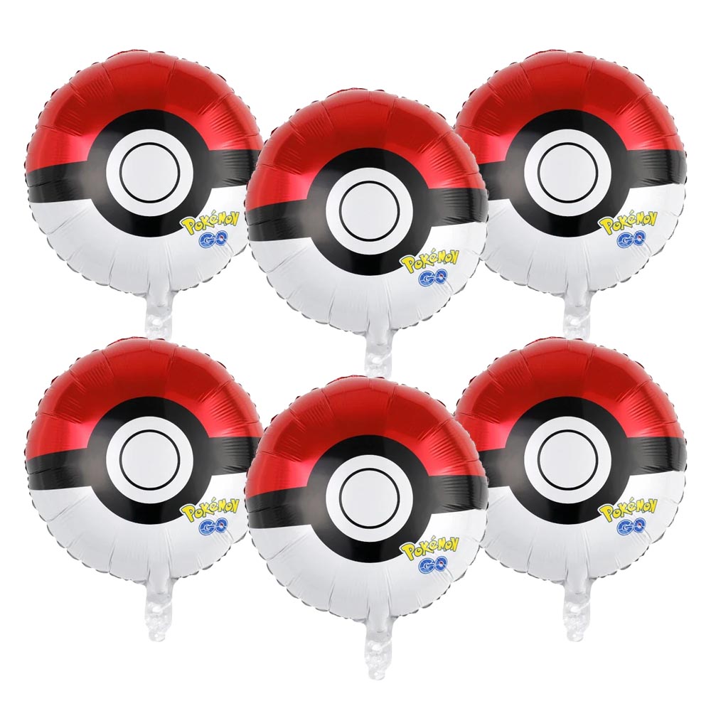 Pokeball Cosplay Prop - Set di 6 Palloncini a Tema