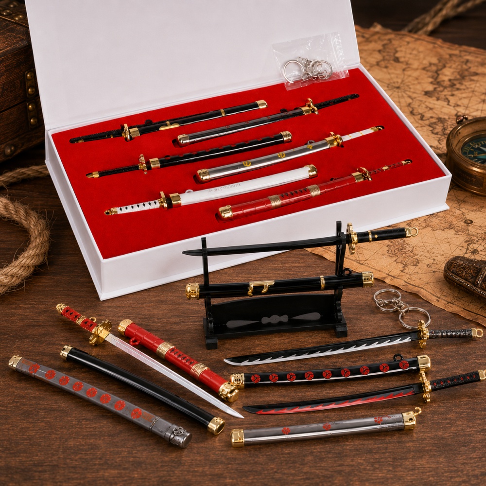 Cosplay Prop Dagger - Set di Portachiavi Anime One Piece