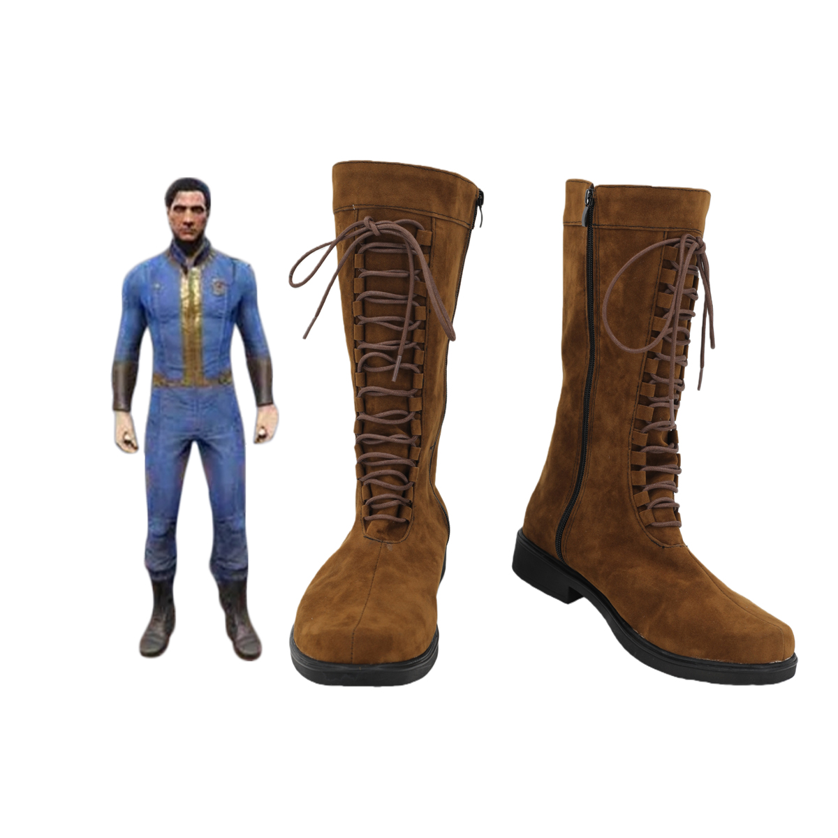 Fallout Cosplay Prop - Fallout 4 Vault Suit Scarpe Cosplay