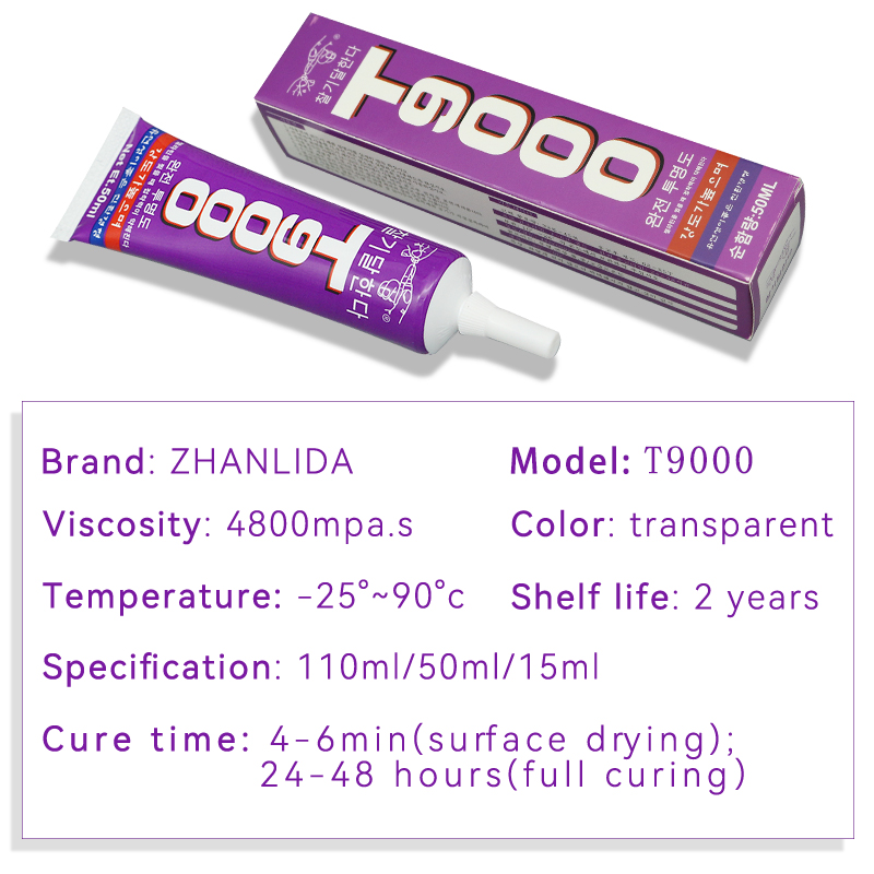 15/50/110ML T9000 colla traspa - Contact Cement Glue recensione e prezzo