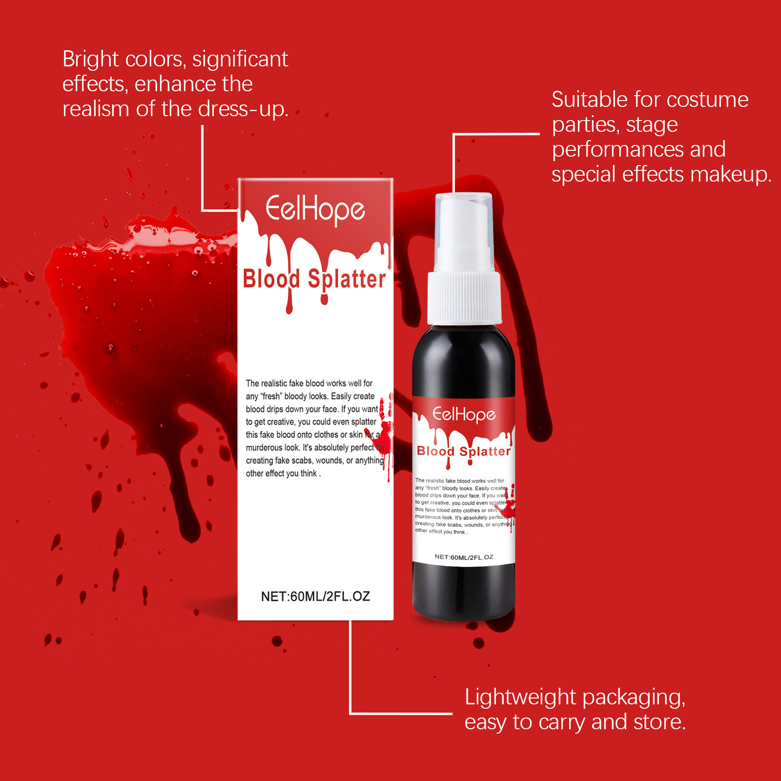 Emulazione di Halloween Sangue - Cosplay Prop Paint recensione e prezzo