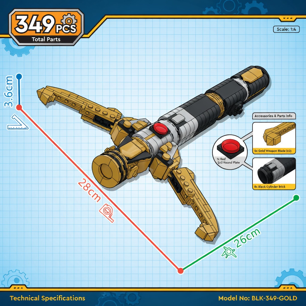 Spada Energetica Sci-Fi MOC, B - Cosplay Prop Building recensione e prezzo